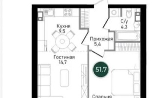 Продажа 2-комнатной квартиры, 51.7 м² - Продажа  двухкомнатных квартир в новостройках Алматы с фото