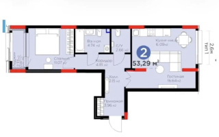 Продажа 2-комнатной квартиры, 54 м², ул. Анет баба, дом  8 - Продажа квартир в Астане без посредников