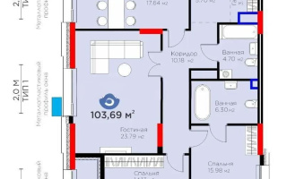 Продажа 3-комнатной квартиры, 104 м², ул. Толе би, дом  52 - Продажа  трехкомнатных квартир в Астане