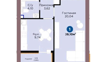 Продажа 1-комнатной квартиры, 39.1 м² - Продажа однокомнатных квартир от собственников в Астане - страница 2
