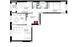 Продажа 3-комнатной квартиры, 85.9 м² - Продажа трехкомнатных квартир в блочном доме в Астане