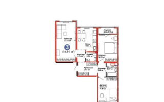 Продажа 3-комнатной квартиры, 84.59 м², пр. Улы Дала, дом  14 стр - Продажа  трехкомнатных квартир в Астане с фото