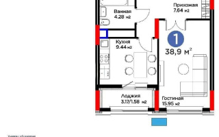 Продажа 1-комнатной квартиры, 38.9 м², ул. Бухар жырау, дом  33 - Продажа  однокомнатных квартир в новостройках Астаны без посредников
