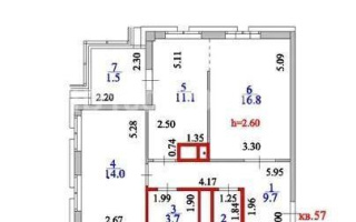 Продажа 2-комнатной квартиры, 60 м², ул. Бухар жырау, дом  25/1 - Продажа квартир в Астане