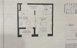Продажа 1-комнатной квартиры, 38 м², ул. Байтурсынова, дом  47 стр - Продажа квартир в новостройках Астаны с фото
