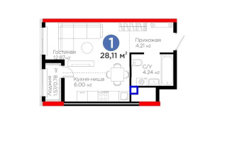 Продажа 1-комнатной квартиры, 28.11 м² - Продажа  однокомнатных квартир в новостройках Астаны - страница 33