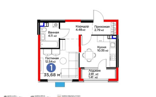 Продажа 1-комнатной квартиры, 35 м², ул. Момышулы, дом  11/14а - Продажа квартир в новостройках Алматы без посредников с фото