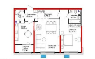 Продажа 2-комнатной квартиры, 77 м², пер. Лебедева, дом  1/1 - Продажа  двухкомнатных квартир в новостройках Алматы без посредников