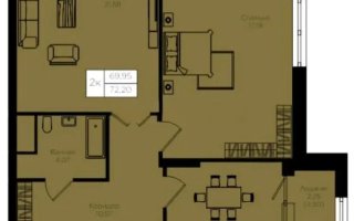 Продажа 2-комнатной квартиры, 72.2 м², пр. Кошкарбаева, дом  1 стр - Продажа квартир в Астане