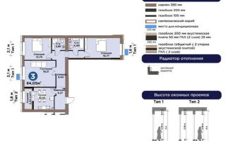Продажа 3-комнатной квартиры, 84.1 м² - Продажа трехкомнатных квартир в блочном доме в Астане - страница 2