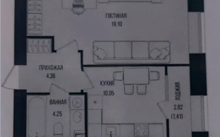 Продажа 1-комнатной квартиры, 39.17 м², ул. Серкебаева, дом  49 - Продажа  однокомнатных квартир в Астане без посредников