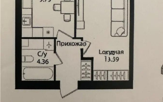 Продажа 1-комнатной квартиры, 39.44 м², ул. Е-15, дом  16 - Продажа  однокомнатных квартир в Астане без посредников
