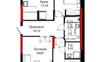 Продажа 3-комнатной квартиры, 98.35 м², ул. Бухар жырау, дом  12/2 - Продажа  трехкомнатных квартир в новостройках Астаны