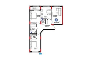Продажа 3-комнатной квартиры, 90 м²