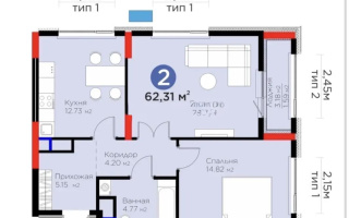 Продажа 2-комнатной квартиры, 62.31 м² - Продажа квартир в Астане - страница 38