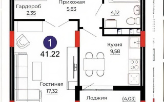 Продажа 1-комнатной квартиры, 41 м² - Продажа однокомнатных квартир в Астане