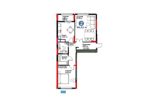 Продажа 2-комнатной квартиры, 66.62 м², ул. Бухар жырау, дом  33 - Продажа  двухкомнатных квартир в новостройках Астаны без посредников с фото