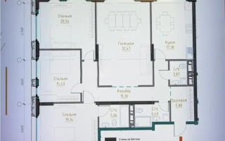 Продажа 4-комнатной квартиры, 140.4 м² - Продажа квартир в Алматы в Медеуском р-не