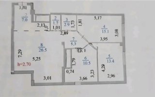 Продажа 3-комнатной квартиры, 82.4 м², пр. Сарыарка, дом  15 - Продажа  трехкомнатных квартир в новостройках Астаны