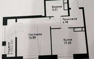 Продажа 1-комнатной квартиры, 40.8 м², ул. Навои, дом  30а/1 - Продажа  однокомнатных квартир в Алматы с фото