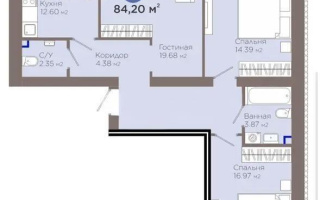 Продажа 3-комнатной квартиры, 84.2 м², пр. Улы Дала, дом  5 стр - Продажа квартир в Астане с фото