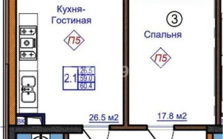 Продажа 2-комнатной квартиры, 63.5 м² - Продажа квартир в Алматы в Алатауском р-не