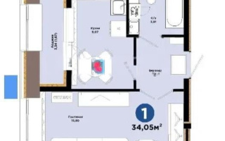 Продажа 1-комнатной квартиры, 34.5 м² - Продажа однокомнатных квартир от собственников в Астане - страница 23