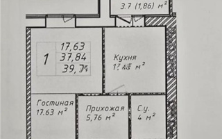 Продажа 1-комнатной квартиры, 37.84 м² - Аренда действующего бизнеса в Алматинской области
