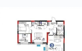 Продажа 3-комнатной квартиры, 73.75 м², пр. Туран, дом  57/5 стр - Продажа  трехкомнатных квартир в новостройках Астаны