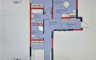 Продажа 3-комнатной квартиры, 68.36 м², пр. Райымбека, дом  219/2 - Продажа квартир в Алматы без посредников