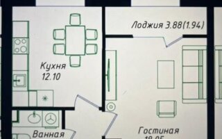 Продажа 2-комнатной квартиры, 40.25 м² - Продажа квартир в блочном доме в Астане