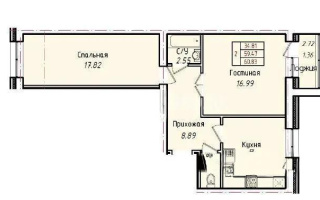 Продажа 2-комнатной квартиры, 60.83 м², ул. Кургальжинское шоссе, дом  108 стр - Продажа квартир в Казахстане