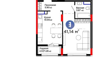 Продажа 1-комнатной квартиры, 40.6 м² - Продажа однокомнатных квартир от собственников в Астане - страница 17