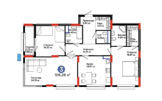 Продажа 3-комнатной квартиры, 105 м² - Продажа квартир в р-не Сарайшык Астаны - страница 2