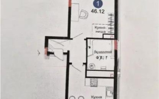 Продажа 1-комнатной квартиры, 46 м², ул. Е-429, дом  14/1 - Продажа квартир в Астане