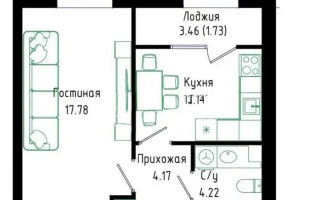 Продажа 1-комнатной квартиры, 36.56 м², ул. Нажимеденова, дом  30/1 - Продажа  однокомнатных квартир в новостройках Астаны без посредников