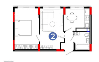 Продажа 2-комнатной квартиры, 45 м², пр. Туран, дом  55/16 - Продажа квартир в Астане