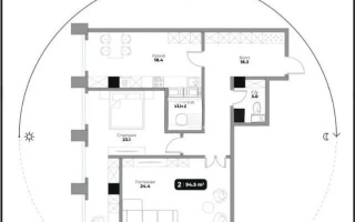 Продажа 2-комнатной квартиры, 94.5 м², ул. Толе би, дом  42 - Продажа квартир в новостройках Алматы без посредников с фото