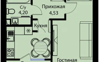 Продажа 1-комнатной квартиры, 34.8 м², пр. Тауелсыздык, дом  25/1 стр - Продажа квартир в Астане без посредников