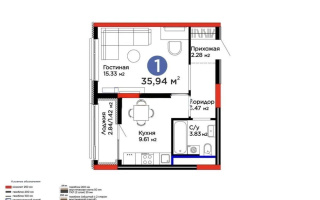 Продажа 1-комнатной квартиры, 36 м² - Продажа  однокомнатных квартир в новостройках Астаны - страница 17