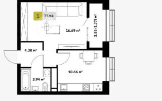 Продажа 1-комнатной квартиры, 37.44 м², ул. Туркестан, дом  115 - Продажа  однокомнатных квартир в Алматы с фото