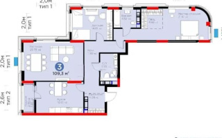 Продажа 3-комнатной квартиры, 110 м², ул. Рыскулова, дом  9 стр - Продажа  трехкомнатных квартир в новостройках Астаны