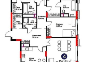 Продажа 4-комнатной квартиры, 152.33 м² - Продажа четырехкомнатных квартир в Астане - страница 4
