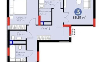 Продажа 3-комнатной квартиры, 86 м² - Продажа трехкомнатных квартир от собственников в Астане