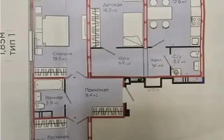 Продажа 3-комнатной квартиры, 90.8 м², ул. С-902, дом  8 - Продажа  трехкомнатных квартир в новостройках Астаны