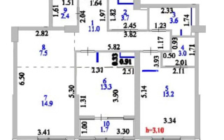 Продажа 3-комнатной квартиры, 76.3 м², пр. Туран, дом  39а - Продажа квартир в Астане с фото
