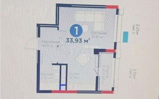 Продажа 1-комнатной квартиры, 34 м², пр. Туран, дом  57/5 - Продажа квартир в Казахстане