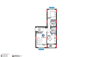 Продажа 2-комнатной квартиры, 61.59 м², ул. Е-900, дом  8 - Продажа  двухкомнатных квартир в Астане