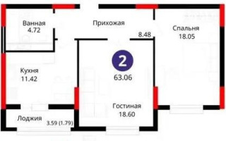 Продажа 2-комнатной квартиры, 63.2 м², ул. Е-429, дом  14 - Продажа  двухкомнатных квартир в Астане с фото