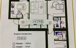 Продажа 3-комнатной квартиры, 79 м², ул. Шаймерденова, дом  3 стр - Продажа  трехкомнатных квартир в новостройках Астаны